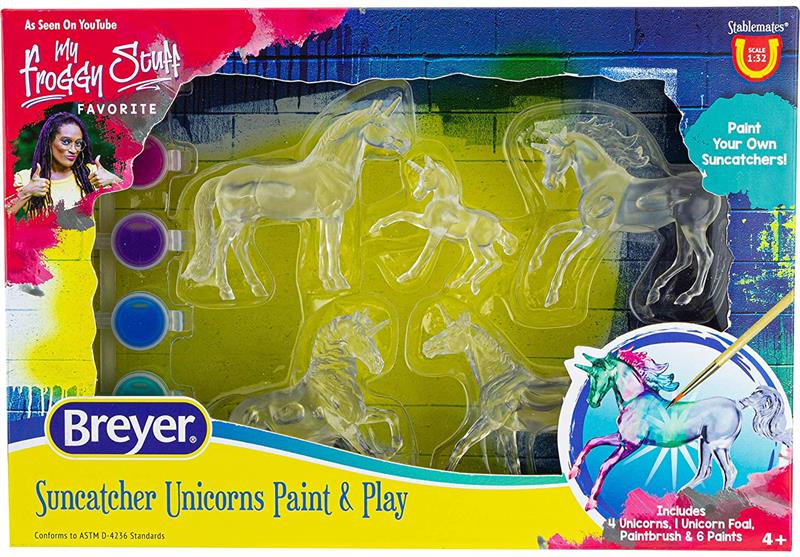 Suncatcher Unicorn Paint & Play Model Breyer New 4238 Suncatcher Unicorn Paint & Play $19.99 Gift Wrap 92 A fan-favorite activity now with unicorns! Create exciting unicorn models that stand out from the herd. These Stablemates unicorns are clear