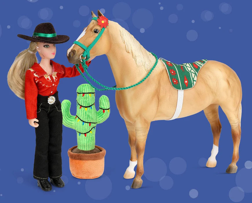 Breyer Model Horses 2025 Traditional Series Holiday Trail Ride Gift Set #B-HP-10368