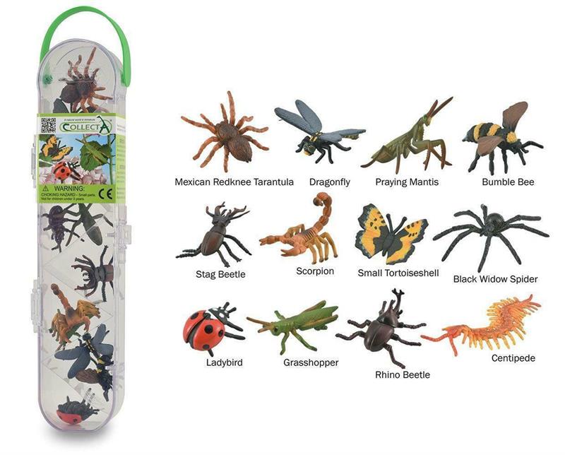 The CollectA Box of mini insects is a collection of high-quality models representing a twelve (12) exciting insects!