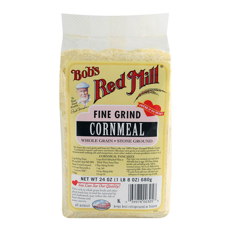 Bob S Red Mill Fine Ground Yellow Cornmeal 24 Ounce Bag