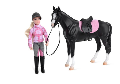 Whether riding in the show ring or for a round of practice, our English rider Lauren and her beautiful dark, seal bay horse, Logan, are ready to leap into action!