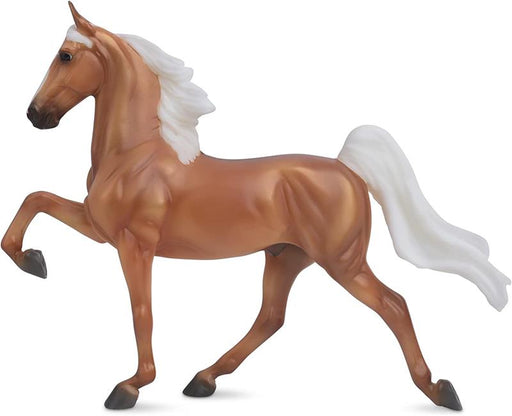 Elegant riding horses, the Saddlebred is best known for being the ultimate show horse, high-stepping and elegant, as they perform five gaits: walk, trot, canter, slow gait, and rack.
