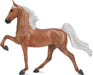 Elegant riding horses, the Saddlebred is best known for being the ultimate show horse, high-stepping and elegant, as they perform five gaits: walk, trot, canter, slow gait, and rack.