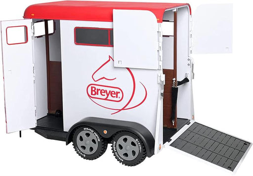 Ship model horses in the epitome of style! Authentically detailed trailer matches the Dually truck, and is a perfect fit for traditional Series horses