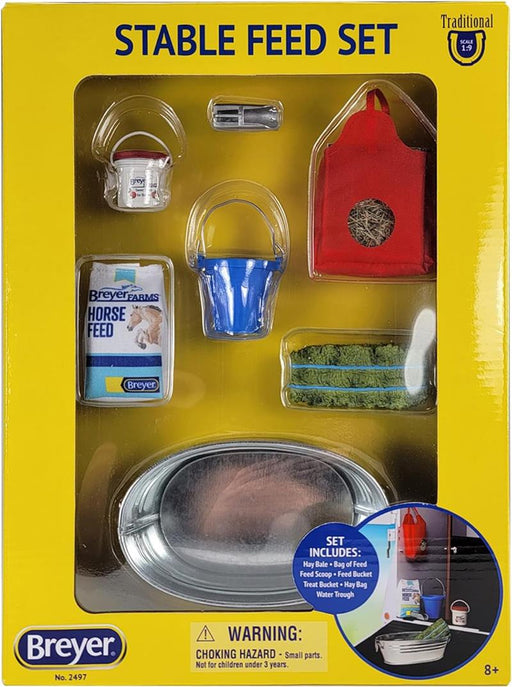 Introducing our new Traditional Stable Feed Set! Keep your horses fed and watered with this finely-detailed boxed set. 