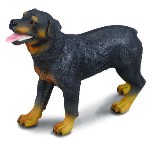 Rottweiler dog toy figurine