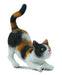 Tri Colored stretching calico kitty cat toy figurine