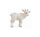 Goats are also agile and well known for their ability to climb and balance in precarious places. This makes them the only ruminant to regularly climb trees. This white baby goat measures 5.5cm x 4.7cm.