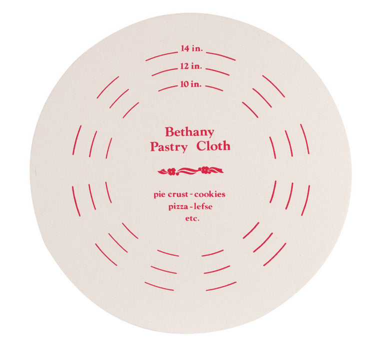Bethany Housewares Round Board and Pastry Cloth Set - Professional Lefse & Pie Crust Rolling Surface