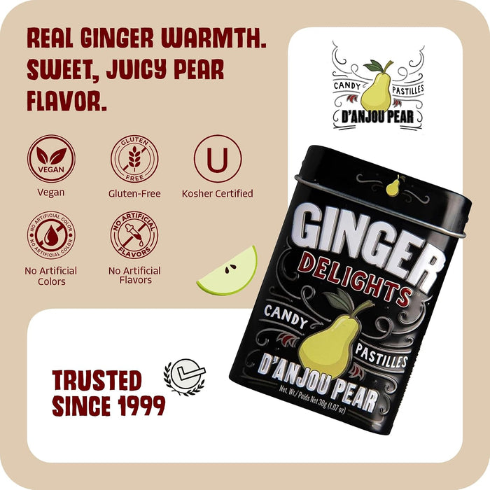 Ginger Delights Pear Ginger Candy