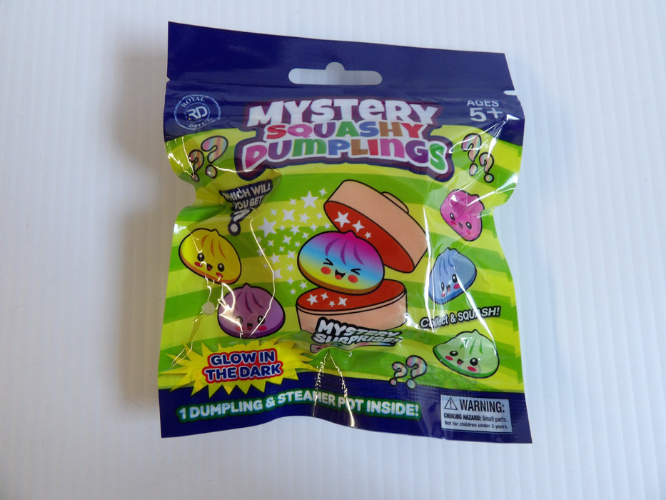 Mystery Mini Dumpling Glow-in-the-Dark Squishy Blind Bag with Steamer Pot