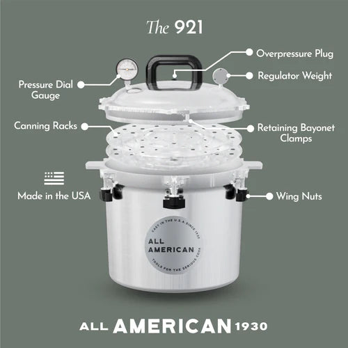 All American 21.5 Quart Pressure Cooker/Canner #921