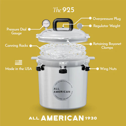 All American 25 Quart Pressure Cooker/Canner #925