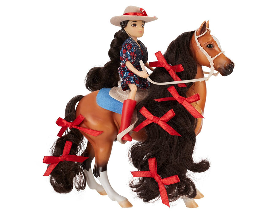 Breyer Freedom Series Nora & Boots Cowgirl & Western Horse Set #10651 - Rider & Horse Play Set