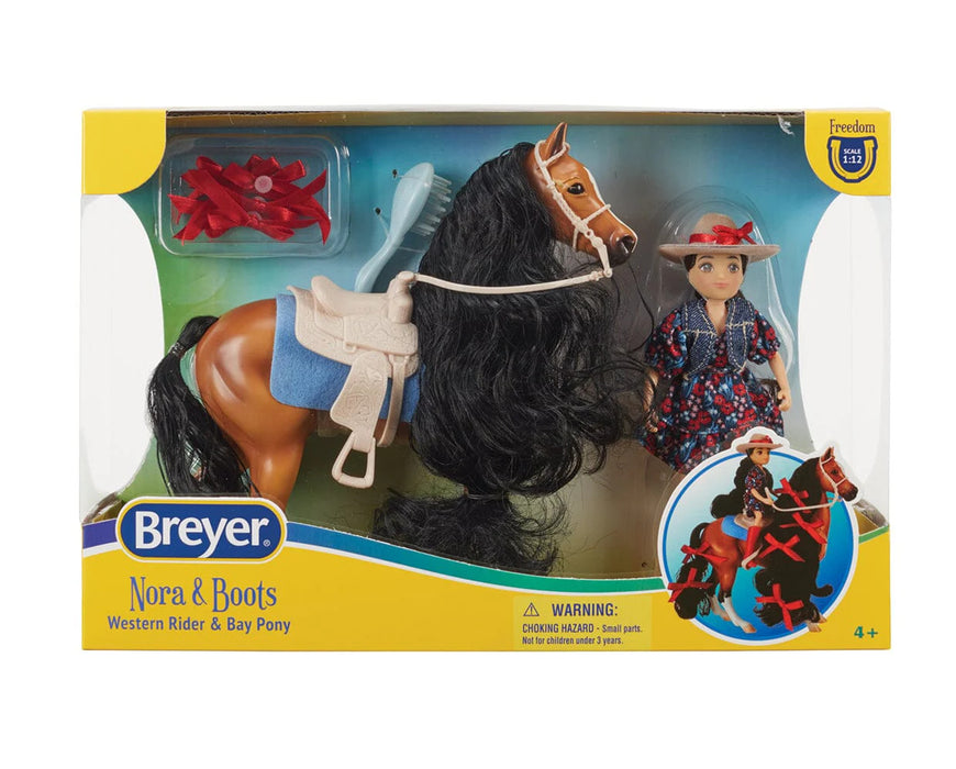 Breyer Freedom Series Nora & Boots Cowgirl & Western Horse Set #10651 - Rider & Horse Play Set