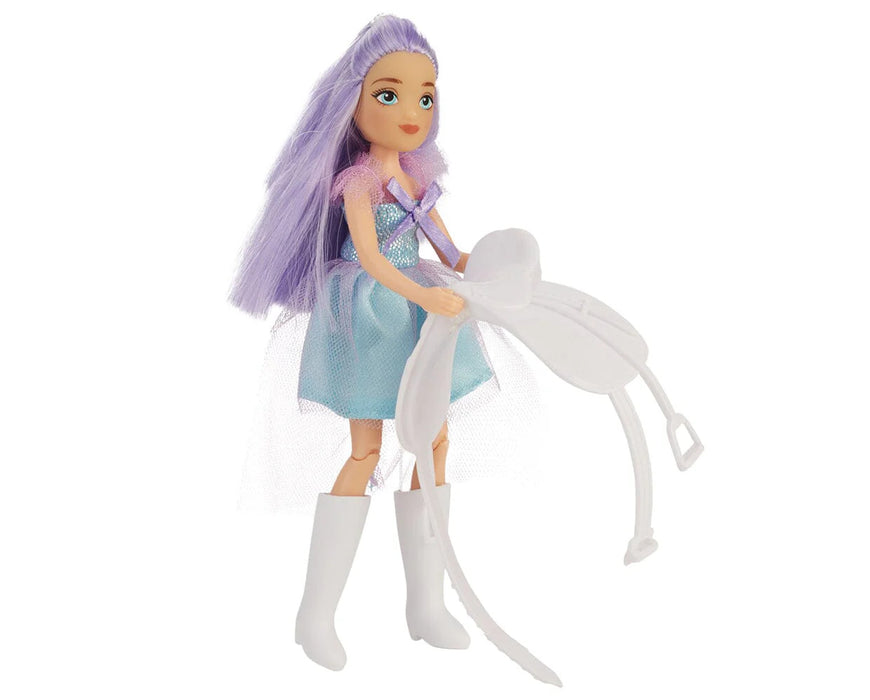 Breyer Freedom Series Twila & Moonstone Unicorn Rider & Horse Set with Brushable Hair - Fantasy Play Set