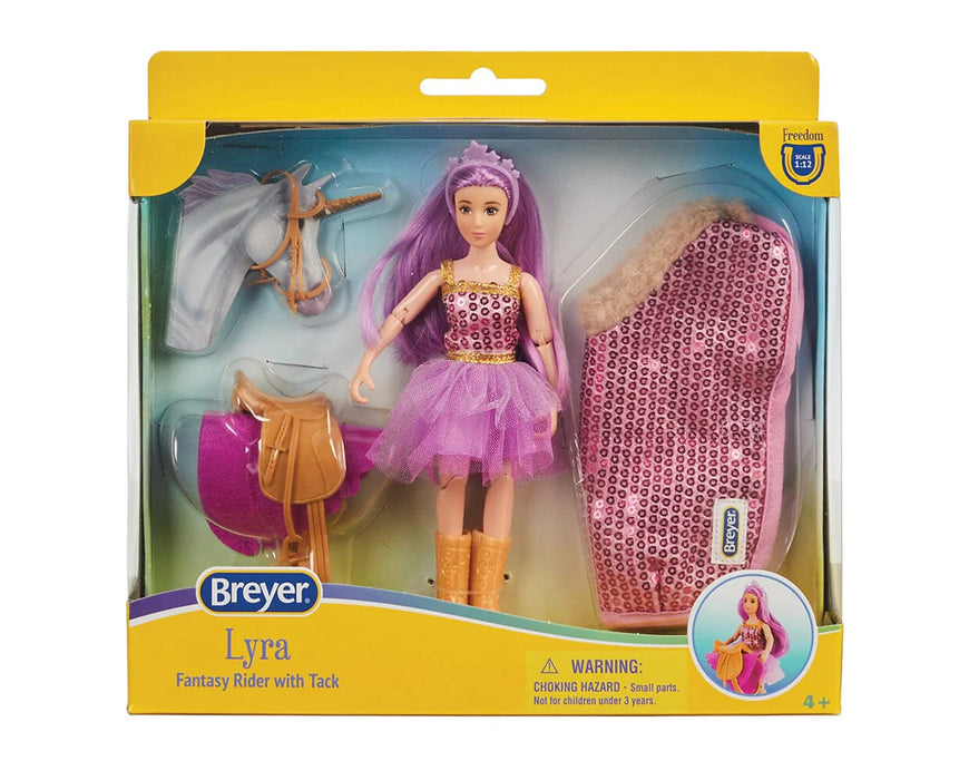 Breyer Freedom Series Lyra Unicorn Rider Doll with Tack - Fantasy Rider Figure