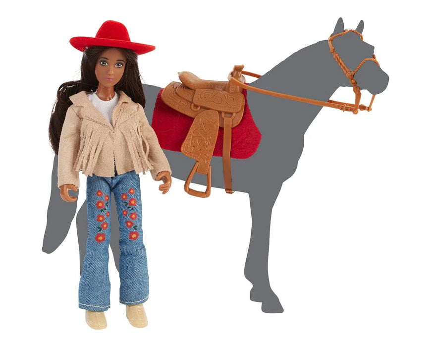 Breyer Freedom Series Silvia Western Cowgirl Rider Doll with Tack - Western Rider Figure