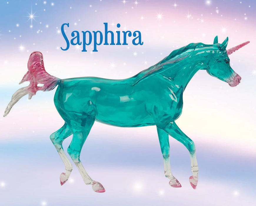 Breyer Freedom Series Sapphira Translucent Unicorn Arabian - Fantasy Horse Model with Special Effects