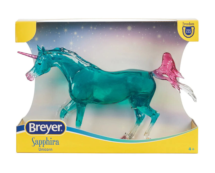 Breyer Freedom Series Sapphira Translucent Unicorn Arabian - Fantasy Horse Model with Special Effects