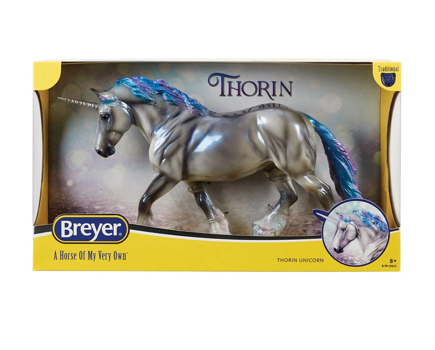 Breyer Traditional Thorin - Glossy Magical Unicorn Stallion #10632