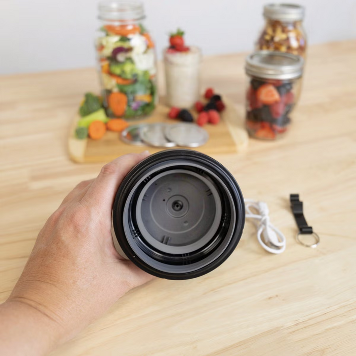 Nesco 2-in-1 Mason Jar Vacuum Sealer - Preserve Food Freshness in Canning Jars