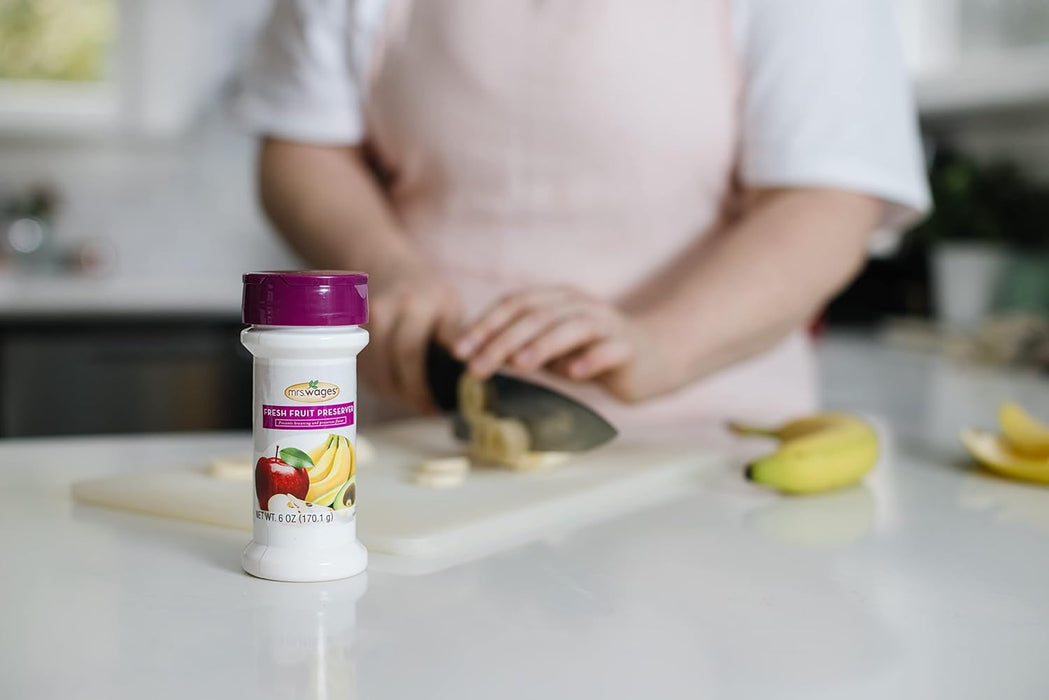 Mrs. Wages Fresh Fruit Preserver 6oz - Prevent Browning & Keep Fruit Fresh USA Made