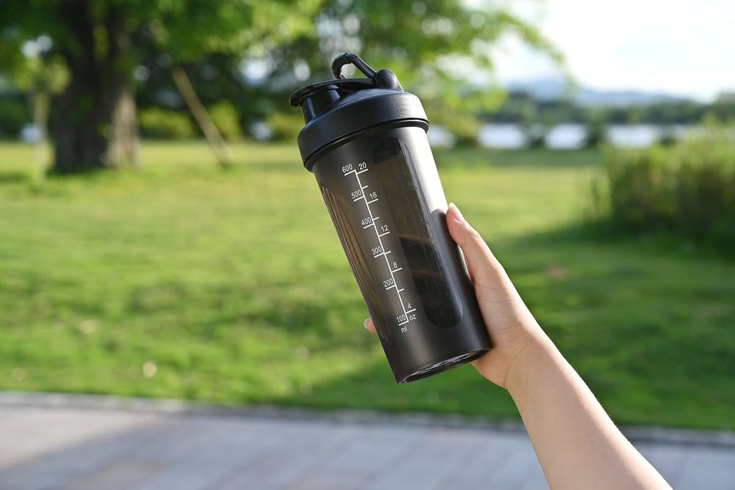 Fox Run BPA-Free Blender Shaker Bottle with Accessories – Protein & Nutrition Shaker