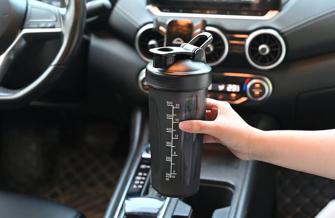 Fox Run BPA-Free Blender Shaker Bottle with Accessories – Protein & Nutrition Shaker
