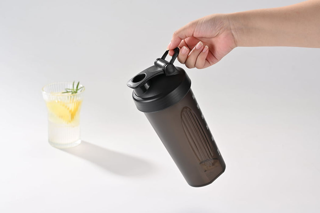 Fox Run BPA-Free Blender Shaker Bottle with Accessories – Protein & Nutrition Shaker