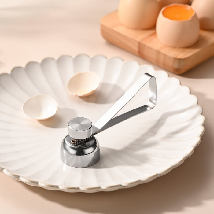 Fox Run Stainless Steel Egg Cracker & Shell Opener – Raw or Hard Boiled