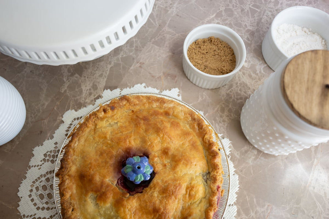 Fox Run Ceramic Blueberry Pie Vent – Decorative Pie Bird for Homemade Pies