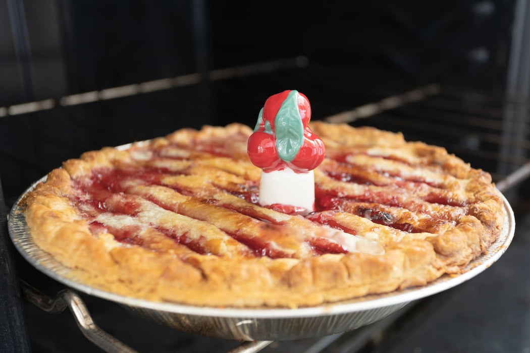 Fox Run Ceramic Cherry Pie Vent – Decorative Pie Bird for Homemade Pies