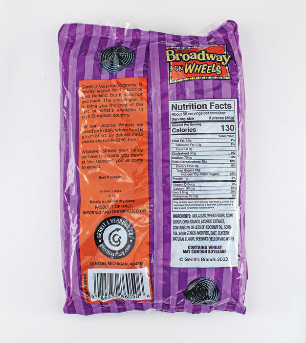Gerrit Verburg Black Licorice Wheels — 5.29 oz