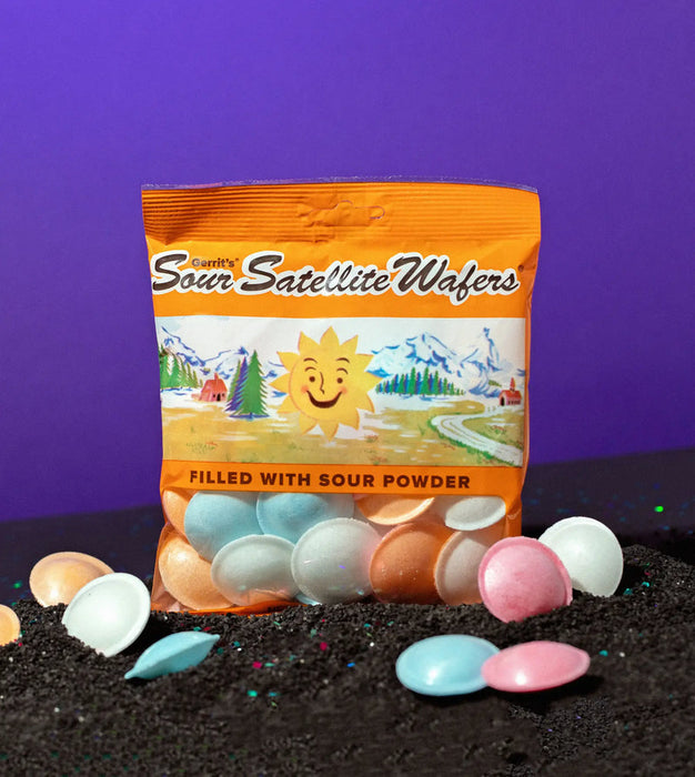 Gerrit Verburg Sour Satellite Wafers — Case of 12 Bags (1.23 oz each)