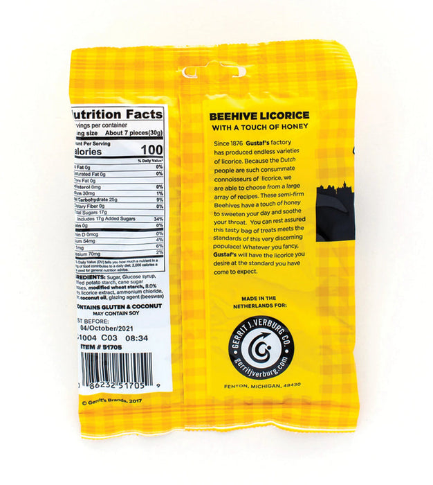 Gustaf's Classic Beehive Licorice with Honey — 5.29 oz