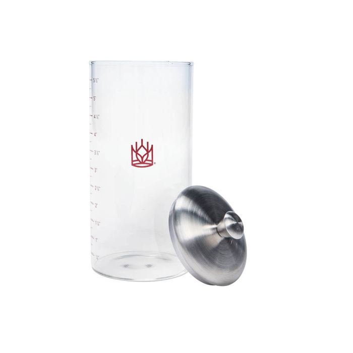King Arthur Baking Petite Glass Sourdough Crock with Spatula - 1 Pint