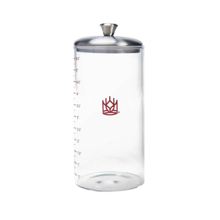 King Arthur Baking Petite Glass Sourdough Crock with Spatula - 1 Pint