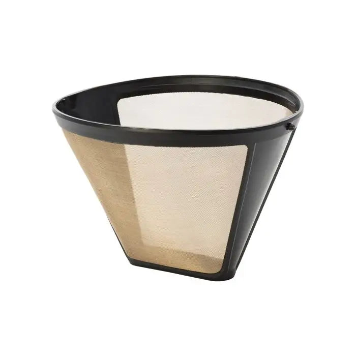 Reusable Coffee Filter Gold Mesh - 2 Cup Cone Filter