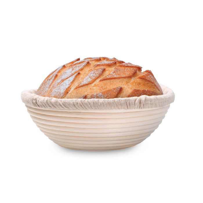 Mrs. Anderson's Baking Round Brotform Bread-Proofing Basket with Liner