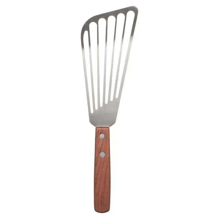 Fish Spatula Slotted Angled Stainless Steel Turner - Professional Kitchen Tool