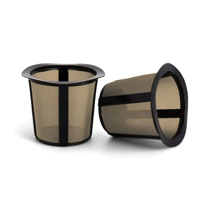 Reusable K-Cup Coffee Filter - Gold Mesh Stainless Steel (Set of 2)