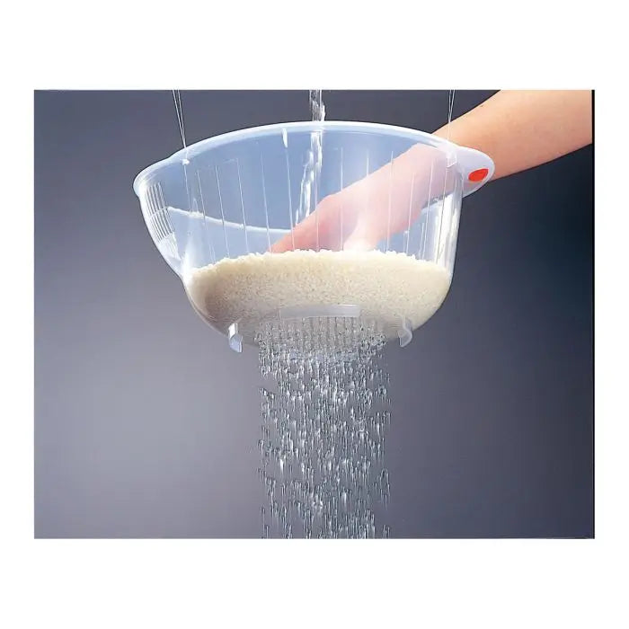 Inomata Japanese Rice Washing Bowl - Quick Drain Speed Bowl for Rinsing Rice