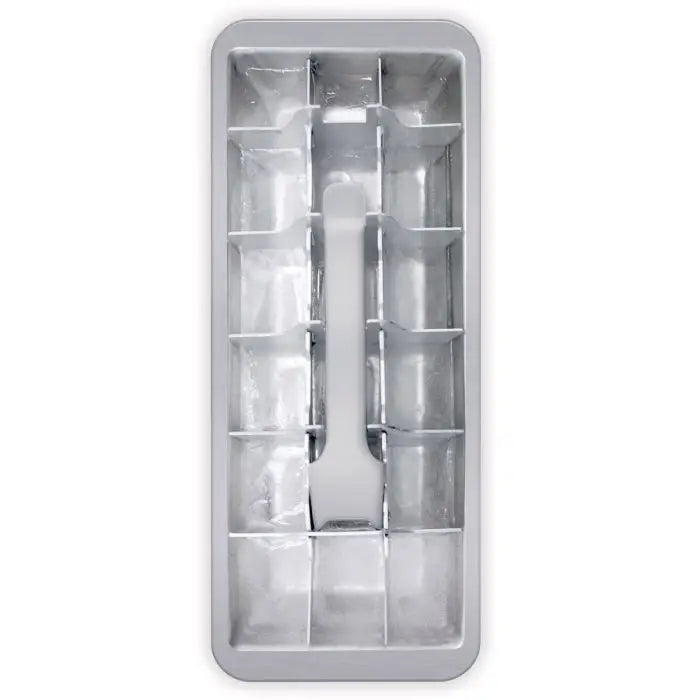 Vintage Ice Cube Tray - Retro Aluminum Lever Release Ice Tray