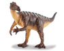 The Iguanodon was an herbivorous dinosaur from the Lower Cretaceous period. It's name means Iguana Tooth. The hands of the Iguanodon were very unusual. Distinctive features included large thumb spikes, which were possibly used for defense against predator
