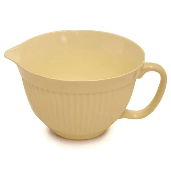 NorPro Yellow Batter Bowl - 8 Cup Mixing Bowl with Pour Spout and Handle