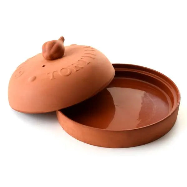 Norpro Terra Cotta Flatbread & Tortilla Warmer - Microwave Safe
