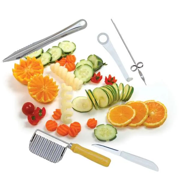 Norpro 300 Garnishing Tool Set - Create Professional Food Decorations
