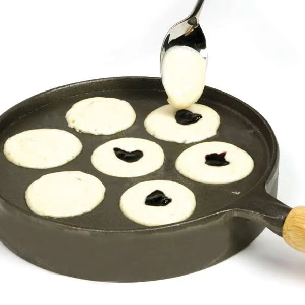 Norpro Cast Iron Aebleskiver Pan - Danish Pancake Puff Maker