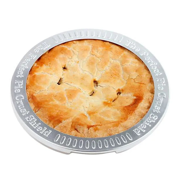 10"  Reusable Pie Crust Shield Protector - Aluminum